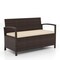 Outdoor Storage Bench for Patio or Deck 2-Seater with 42-Gallon Capacity